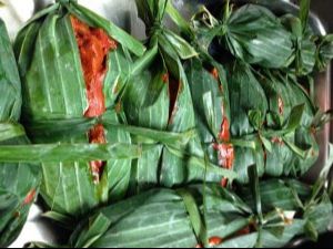 Cochinita Pibil wrapped in banana leafs